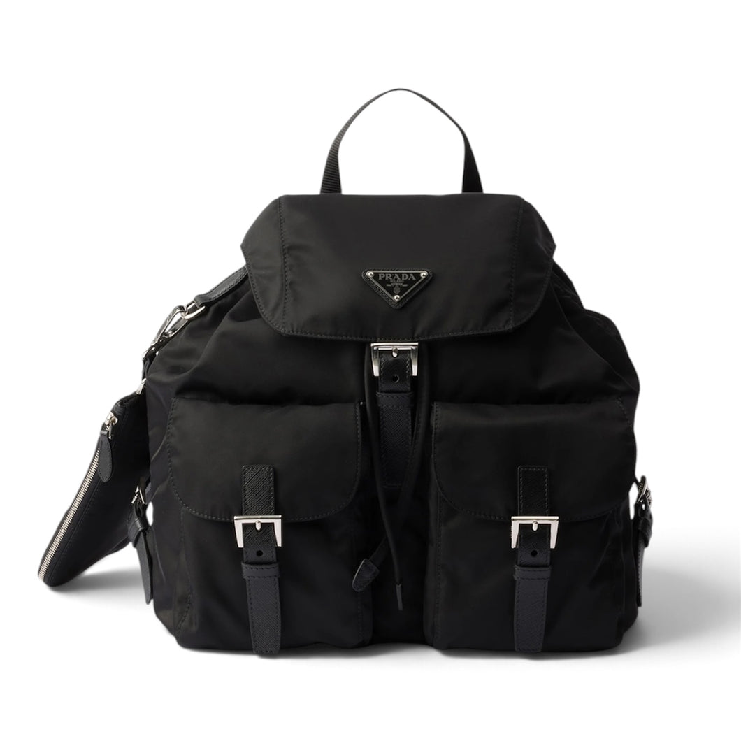Prada Bag, Black Re-Nylon Medium Backpack