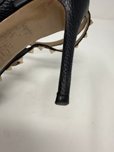 Valentino Shoes, Black Leather Rockstud Caged Heels (size 40)