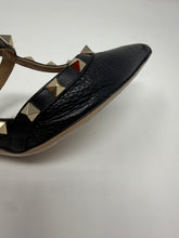 Valentino Shoes, Black Leather Rockstud Caged Heels (size 40)