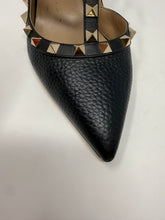 Valentino Shoes, Black Leather Rockstud Caged Heels (size 40)