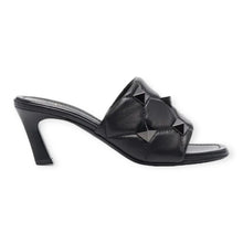 Valentino Shoes, Black Roman Stud Mules (size 39)