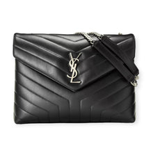 Saint Laurent Bag, Black Calfskin Y Quilted Monogram Medium Loulou Bag