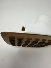 Bottega Veneta Shoes, White Leather Stretch Heeled Mules (size 38)