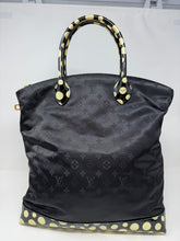 Louis Vuitton Bag, Black Monogram Nylon Yayoi Kusama Lock It Tote