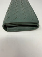 Bottega Veneta Aloe Leather Intrecciato Continental Wallet