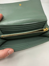 Bottega Veneta Aloe Leather Intrecciato Continental Wallet