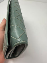 Bottega Veneta Aloe Leather Intrecciato Continental Wallet