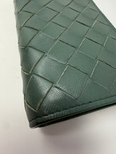 Bottega Veneta Aloe Leather Intrecciato Continental Wallet