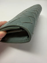 Bottega Veneta Aloe Leather Intrecciato Continental Wallet