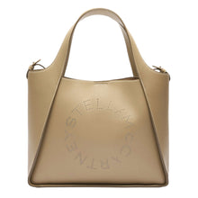 Stella McCartney Bag, Taupe Logo Top Handle Crossbody Tote