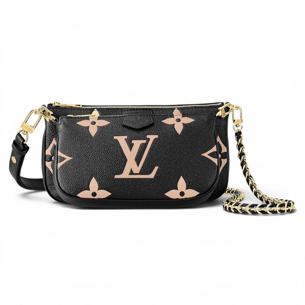 Louis Vuitton Bag, Bicolor Monogram Empreinte Leather
Multi Pochette Accessoires