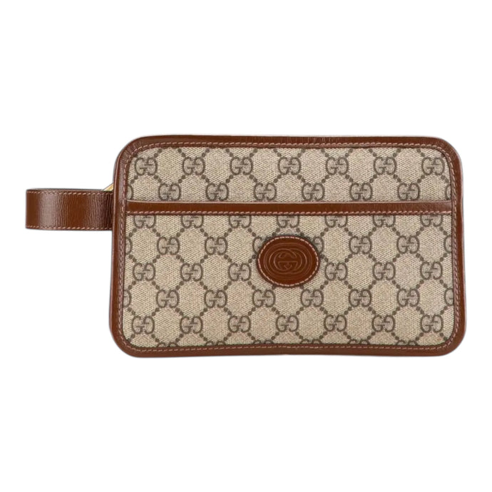 Gucci Bag, GG Coated Canvas Interlocking G Patch Camera Bag