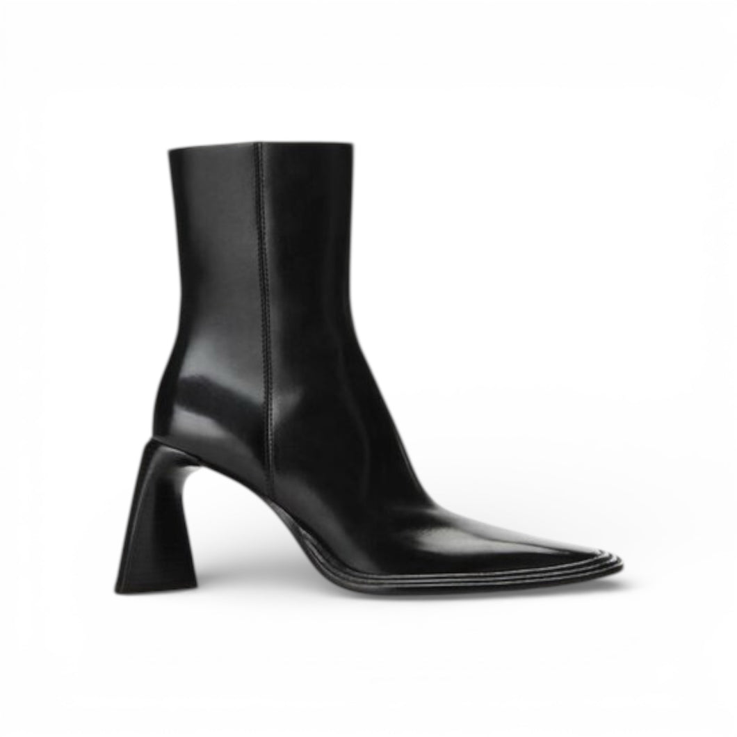 Alexander Wang Shoes, Black Leather 85mm Ankle Boots (size 36.5)