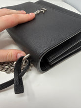 Saint Laurent Bag, Black Pebbled Leather Sunset Medium Shoulder Bag