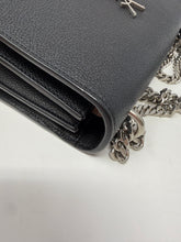 Saint Laurent Bag, Black Pebbled Leather Sunset Medium Shoulder Bag