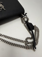 Saint Laurent Bag, Black Pebbled Leather Sunset Medium Shoulder Bag