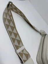 Prada Bag, Off-White Leather Logo-Plaque Multi-Pocket Crossbody Bag