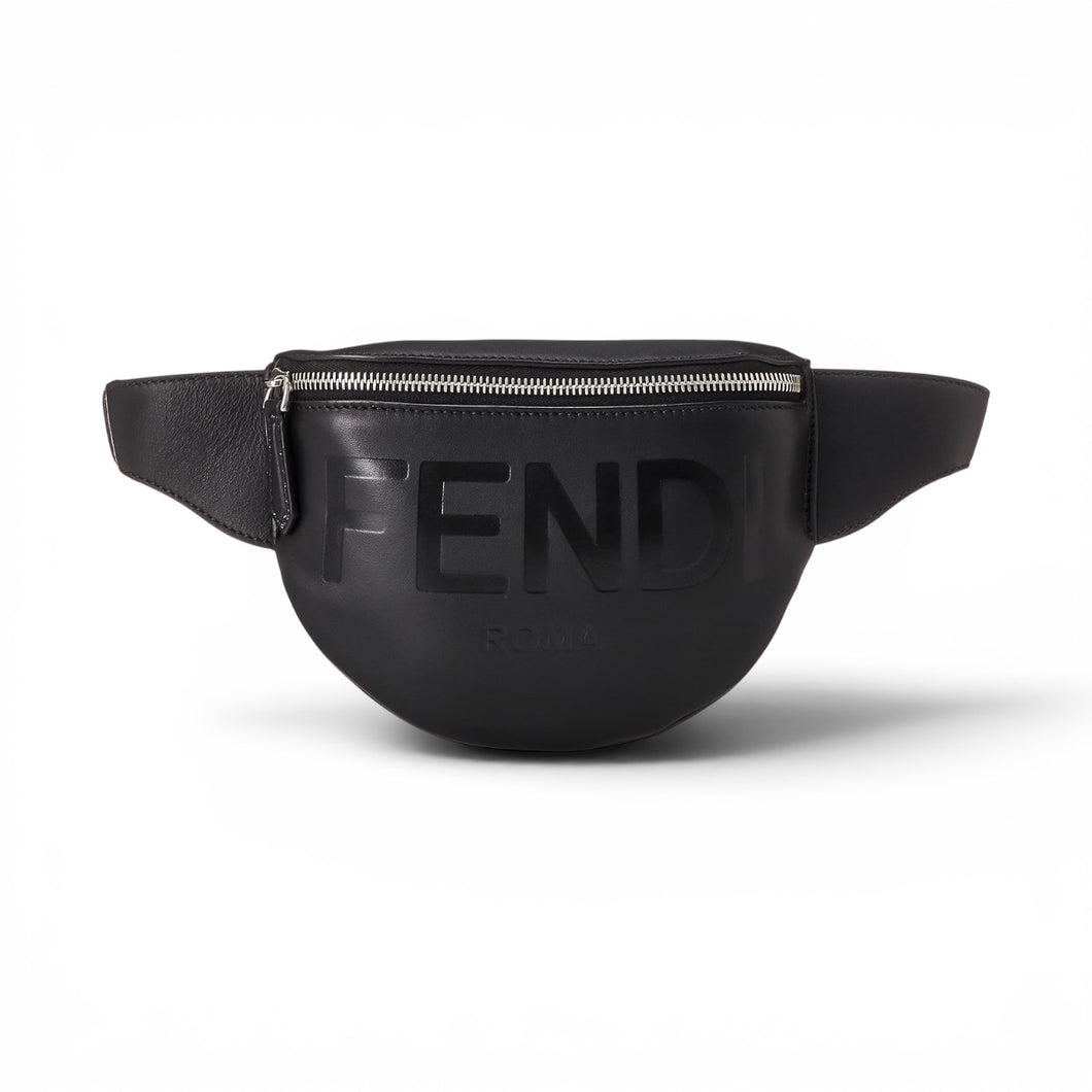 Fendi Bag, Black Leather Belt Bag