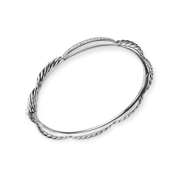 David Yurman Tides Bracelet with Diamonds in Sterling Silver