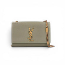 Saint Laurent Bag, Sage Green Grain De Poudre Small Monogram Kate Chain Bag