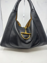 Gucci Bag, Black Textured-Leather Softbit Maxi Tote