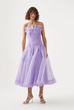 Aje. Lavender Pintucked Midi Dress