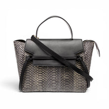 Celine Bag, Black Leather Python Belt Bag