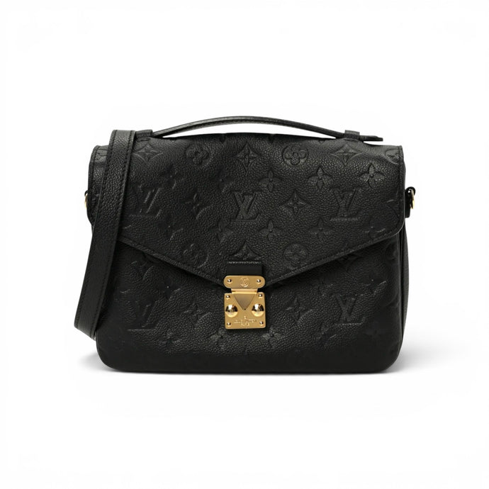 Louis Vuitton Bag, Black Empreinte Leather Pochette Metis Crossbody