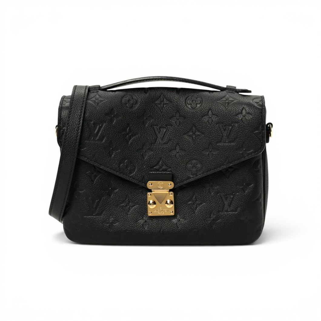 Louis Vuitton Bag, Black Empreinte Leather Pochette Metis Crossbody