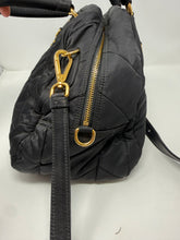 Prada Bag, Black Nylon Quiltin Bauletto Bag