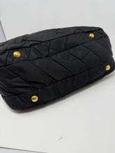 Prada Bag, Black Nylon Quiltin Bauletto Bag