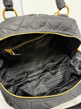 Prada Bag, Black Nylon Quiltin Bauletto Bag