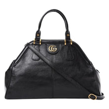 Gucci Bag, Black Calfskin Medium Re(Belle) Top Handle Bag
