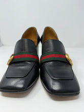 Gucci Shoes, Black Leather Marmont Block Heels (size 40)