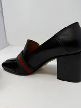 Gucci Shoes, Black Leather Marmont Block Heels (size 40)