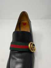 Gucci Shoes, Black Leather Marmont Block Heels (size 40)