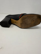 Gucci Shoes, Black Leather Marmont Block Heels (size 40)