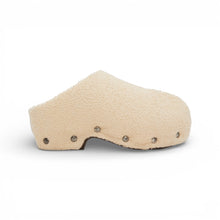 Acne Studios Shoes, Beige Shearling Clogs (size 37)