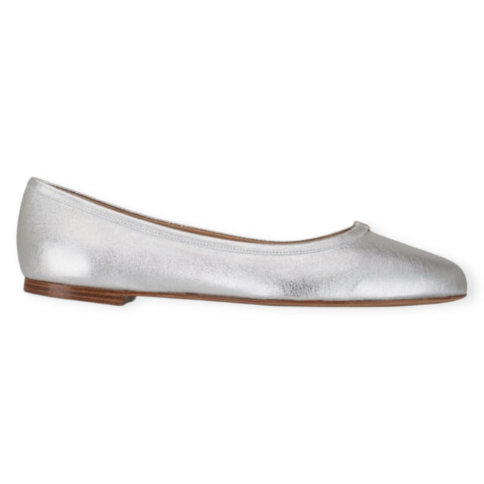Chloé Shoes, Marcie Silver Ballerina Metallic Flats (size 40)