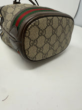 Gucci Bag, GG Supreme Monogram Web Mini Ophidia Bucket Bag
