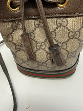 Gucci Bag, GG Supreme Monogram Web Mini Ophidia Bucket Bag