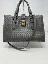 Bottega Veneta Bag, Grey Intrecciato Roma Small Tote