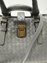 Bottega Veneta Bag, Grey Intrecciato Roma Small Tote
