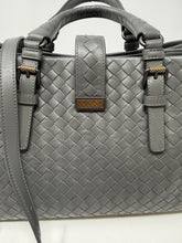 Bottega Veneta Bag, Grey Intrecciato Roma Small Tote