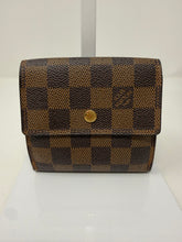 Louis Vuitton Damier Ebene Canvas Elise Wallet