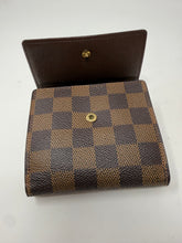 Louis Vuitton Damier Ebene Canvas Elise Wallet