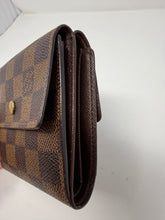 Louis Vuitton Damier Ebene Canvas Elise Wallet