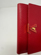 Louis Vuitton Red Taurillon Capucines Compact Wallet