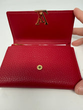 Louis Vuitton Red Taurillon Capucines Compact Wallet