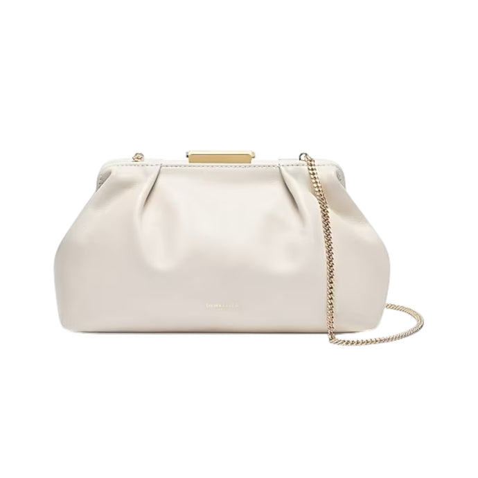 DeMellier Bag, Off White Mini Florence Leather Pouch Clutch